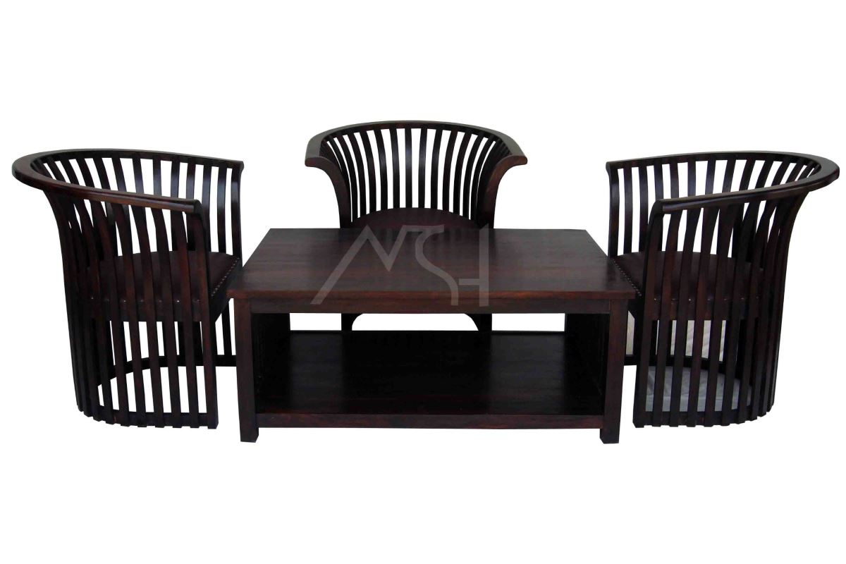 Ventura Coffee Table with 3 Chairs